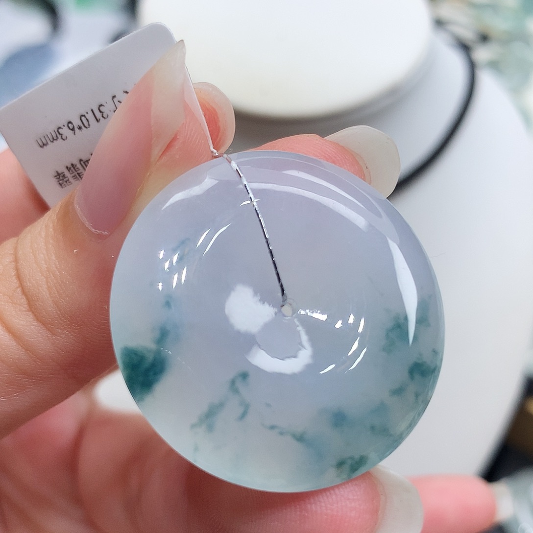 翡翠未镶嵌胸饰翡翠118，31/6.3