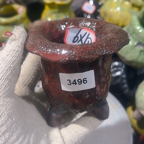 粗陶花盆手工花盆