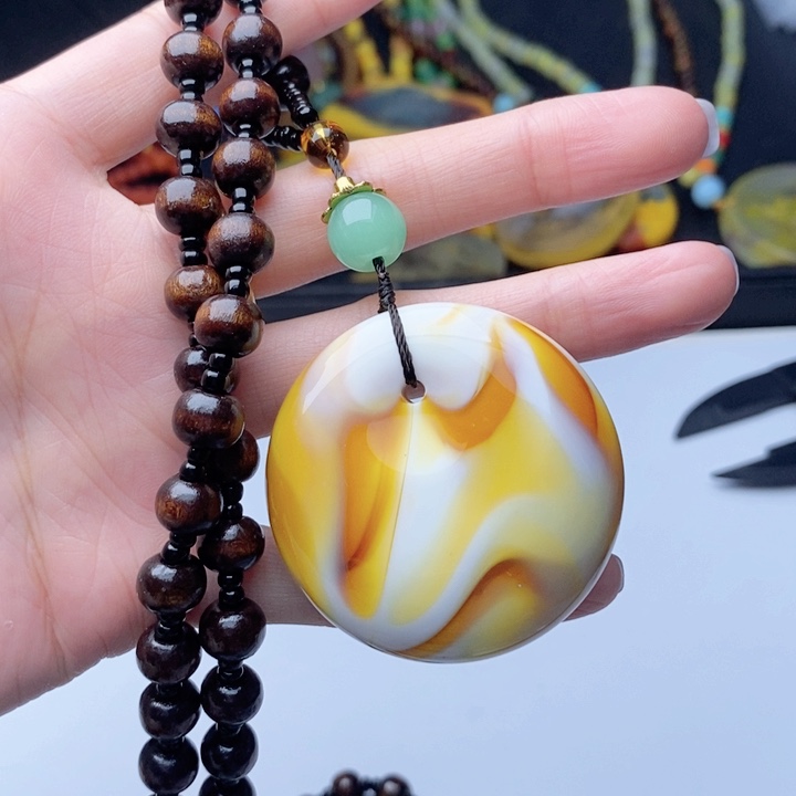 蜜蜡颈饰未镶嵌63套装
