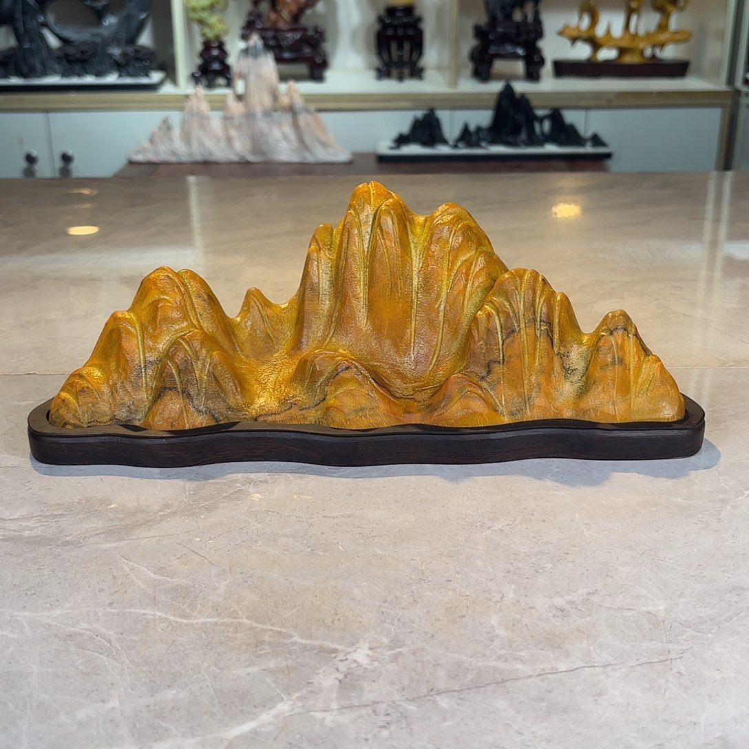 陈***旭灵璧石手工雕刻奇石摆件