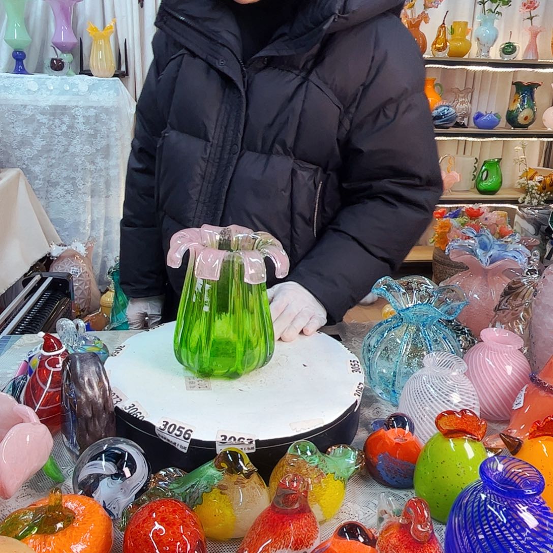 花瓶家悦美居琉璃摆件