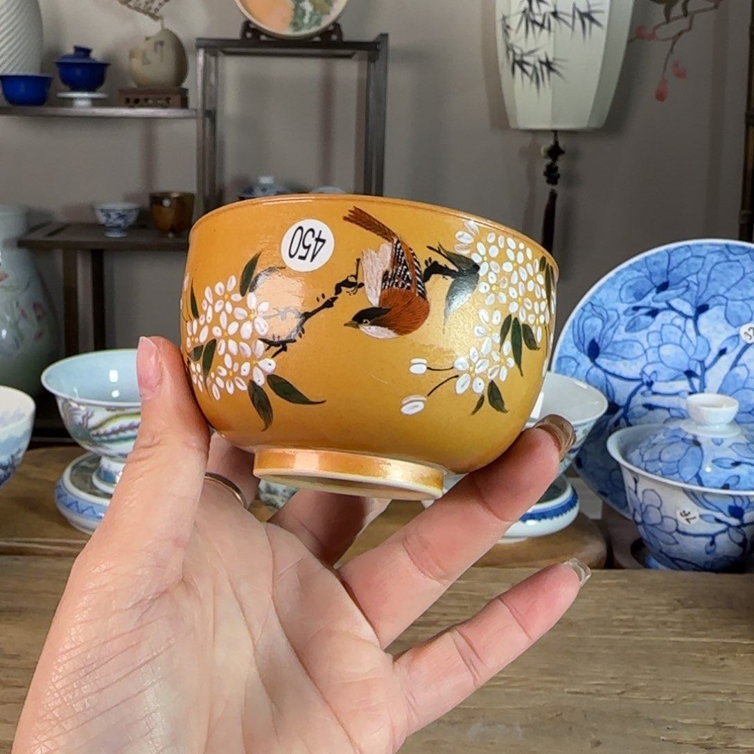 杯景德镇陶瓷柴烧多人