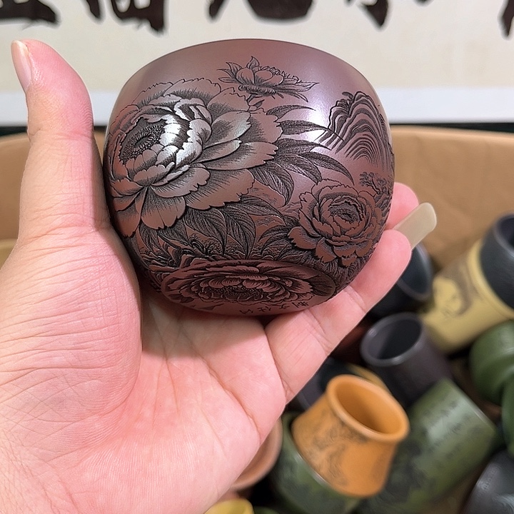 茶杯紫砂全手工紫砂主人杯