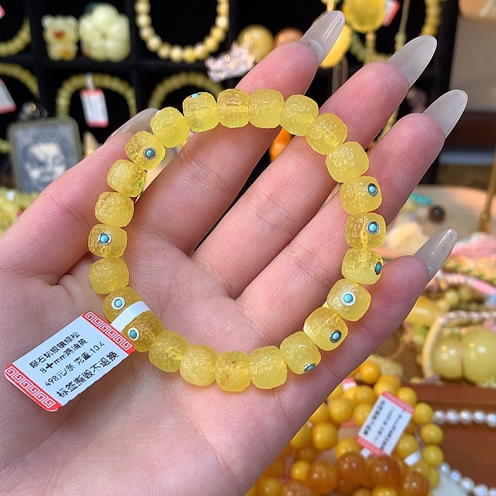 蜜蜡手链未镶嵌蜜蜡手串素圈