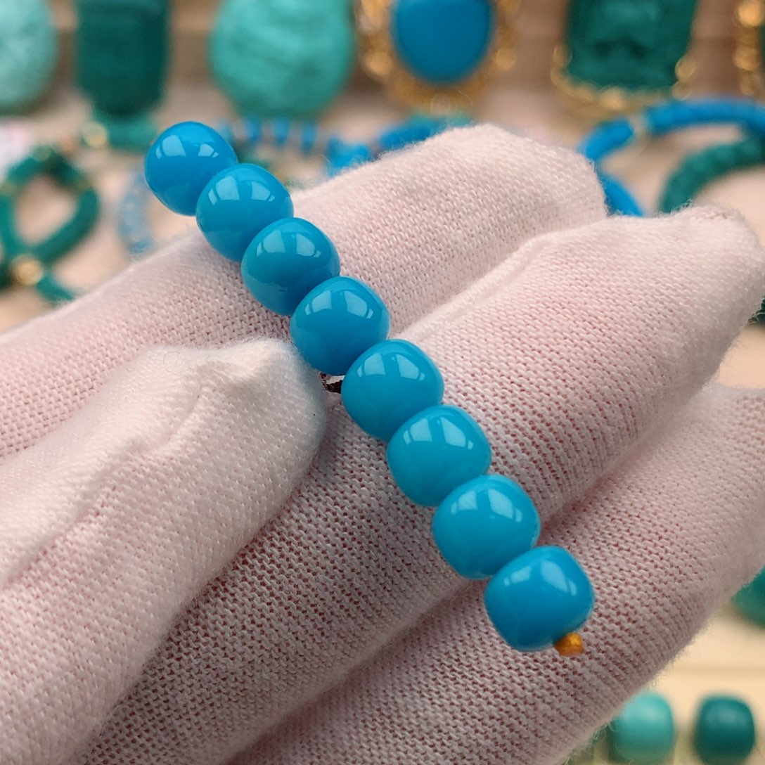 绿松石直径6.6未镶嵌