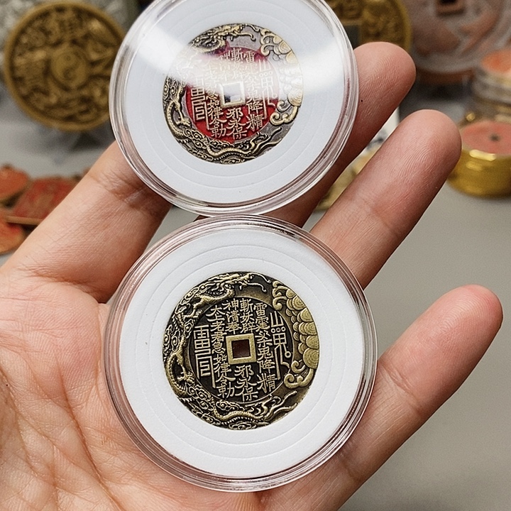 铜现代仿制工艺文创铜币 