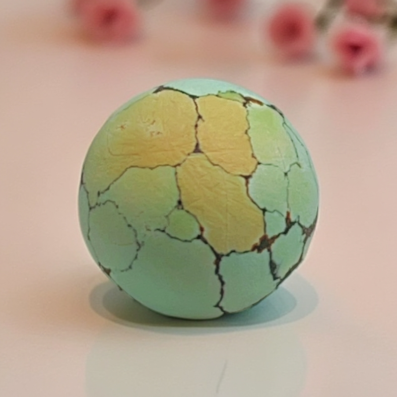 原矿高瓷唐三彩足球纹圆珠尺寸