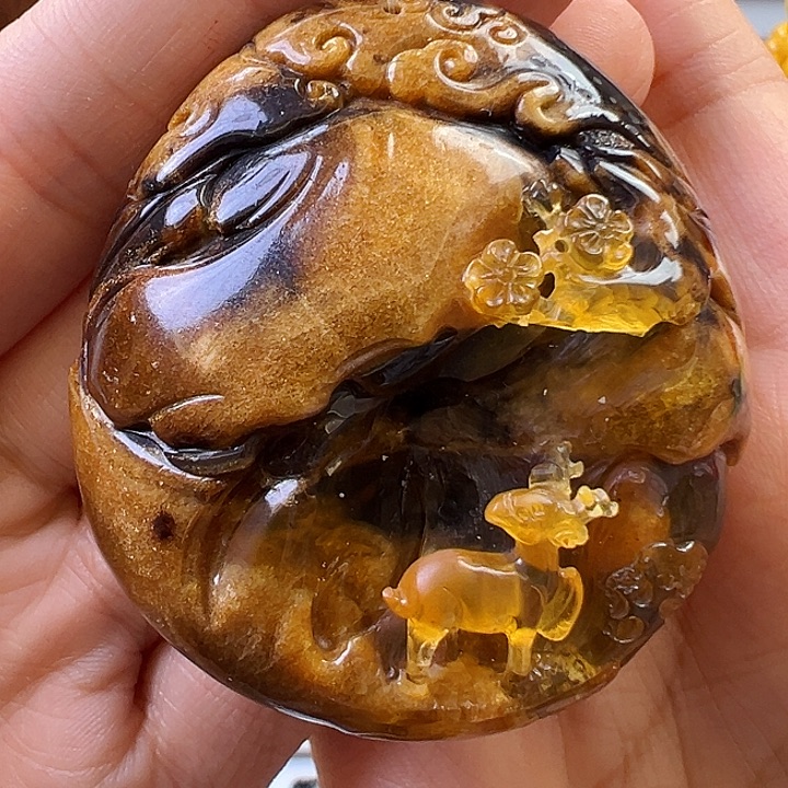 蜜蜡颈饰未镶嵌蜜蜡