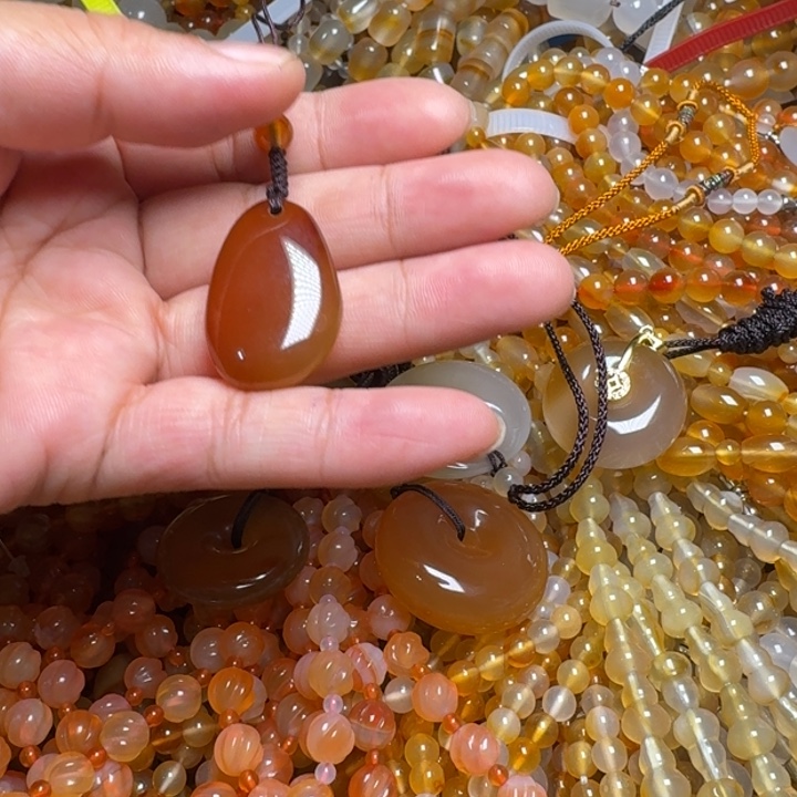 玛瑙/玉髓颈饰合金Q*h140