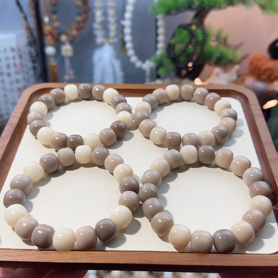 菩提根/象牙果吊坠厚乳拿铁