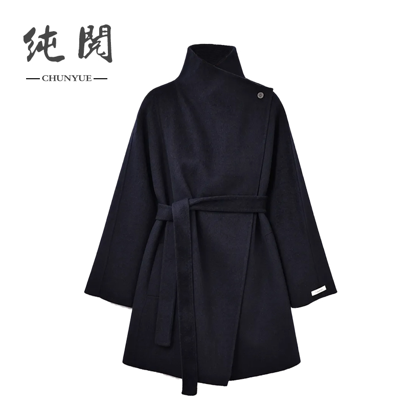 纯阅【月雾】秋冬季宽松毛呢外套百搭厚款休闲气质轻奢保暖时尚9335