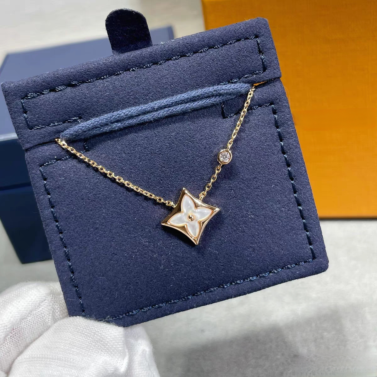 钛钢项链 高级经典老花项链197