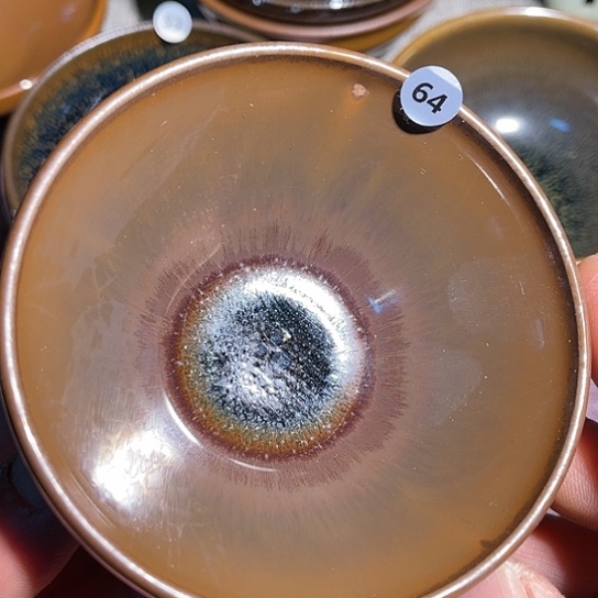 茶盏微瑕龙窑柴烧普洱杯8.9口径