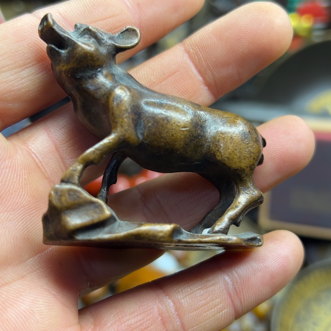 铜摆件欢迎欢迎你