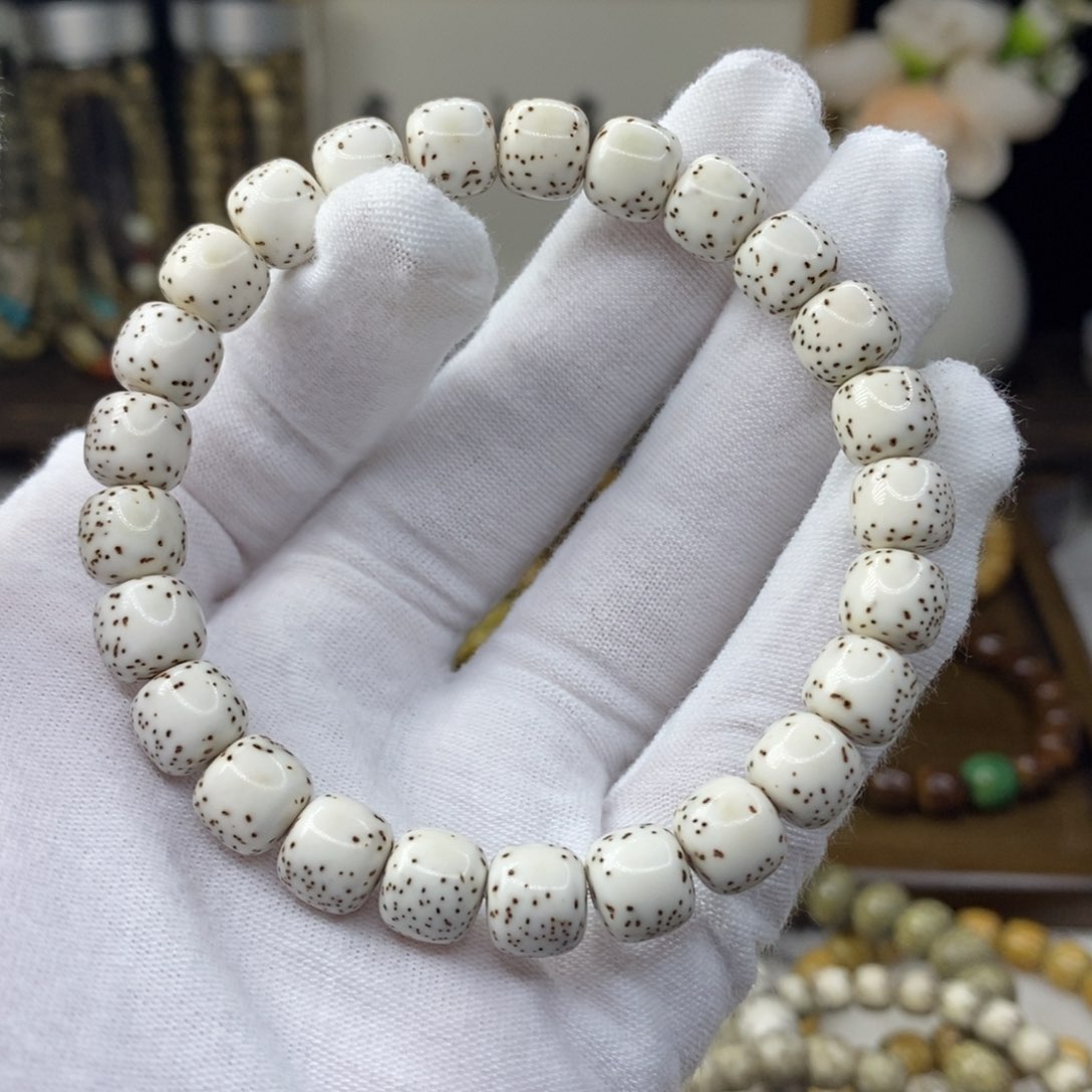 星月菩提手串银标款9/8原生态留白星稀