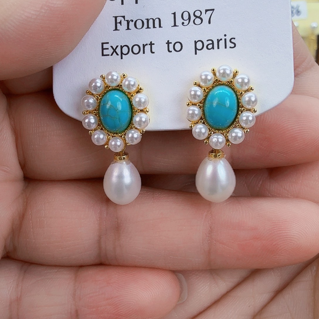 淡水珍珠耳饰未镶嵌