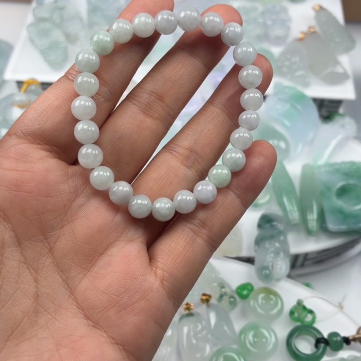 翡翠未镶嵌颈饰纯A