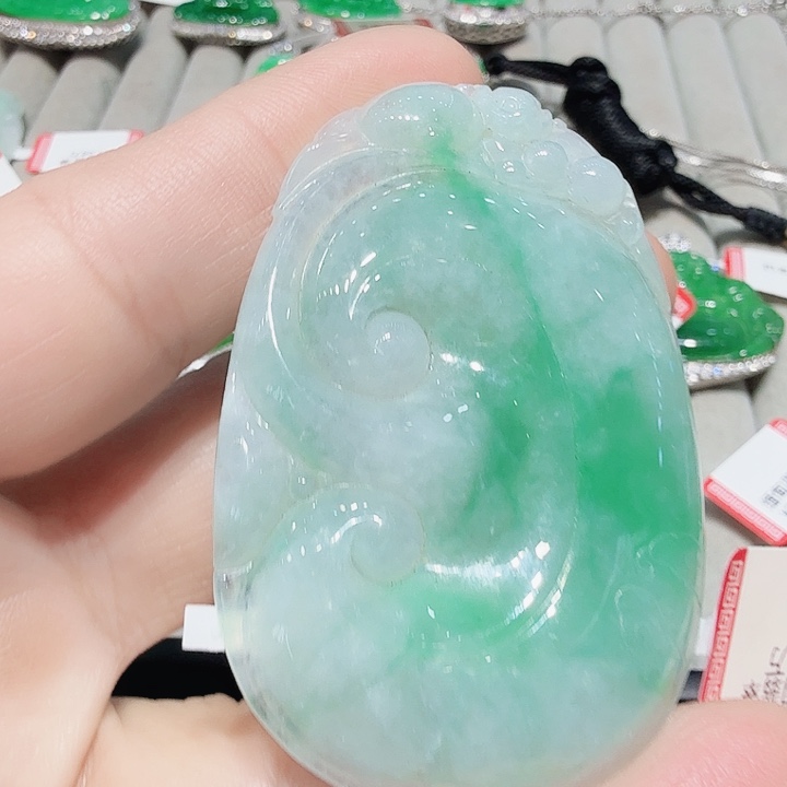 翡翠未镶嵌吊坠(不含链)天然翡翠吊坠