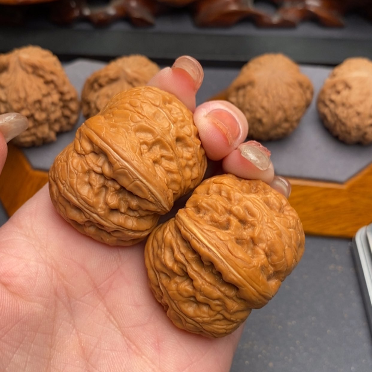 【闪购商品】文玩核桃把件元宝42