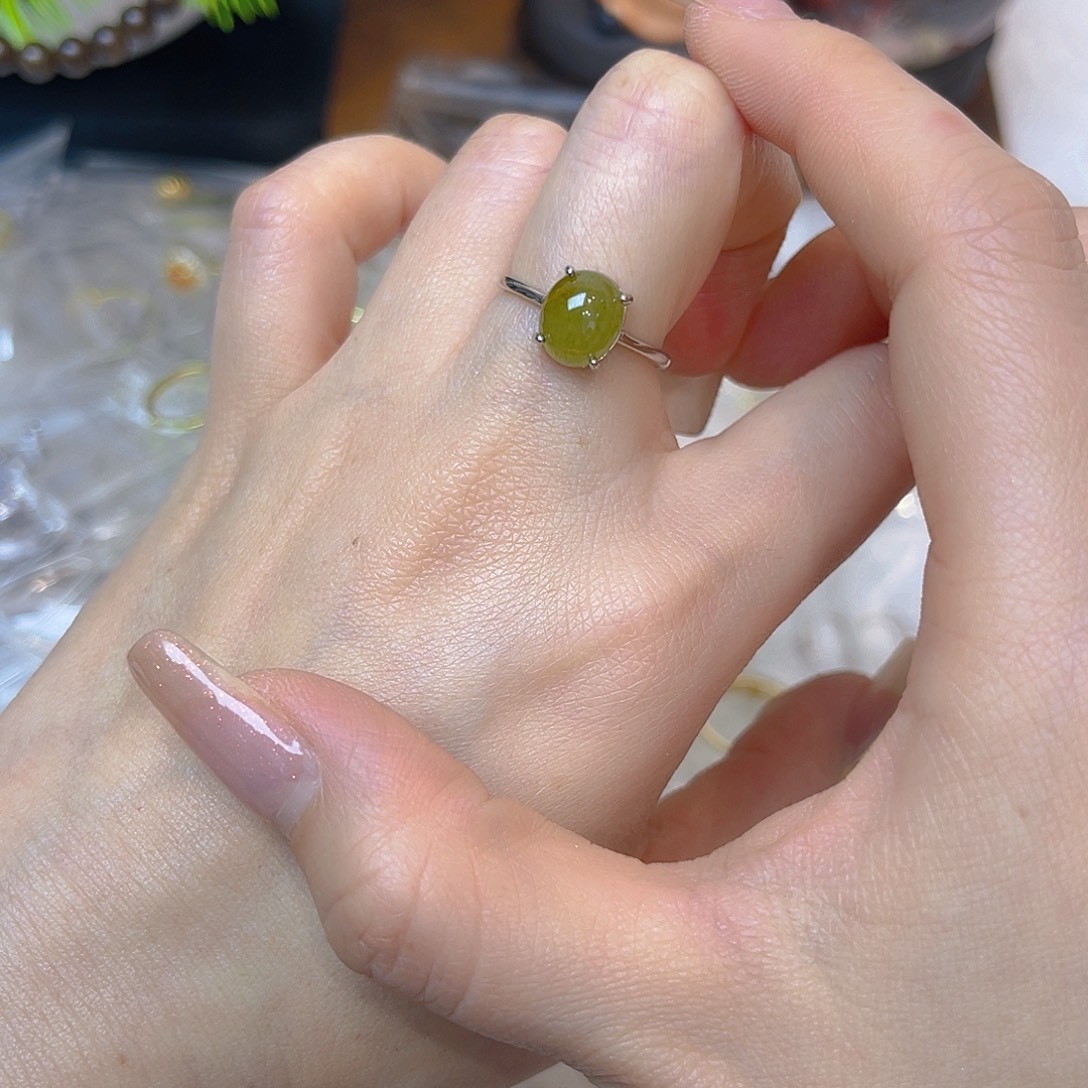 翡翠银S925镶嵌颈饰