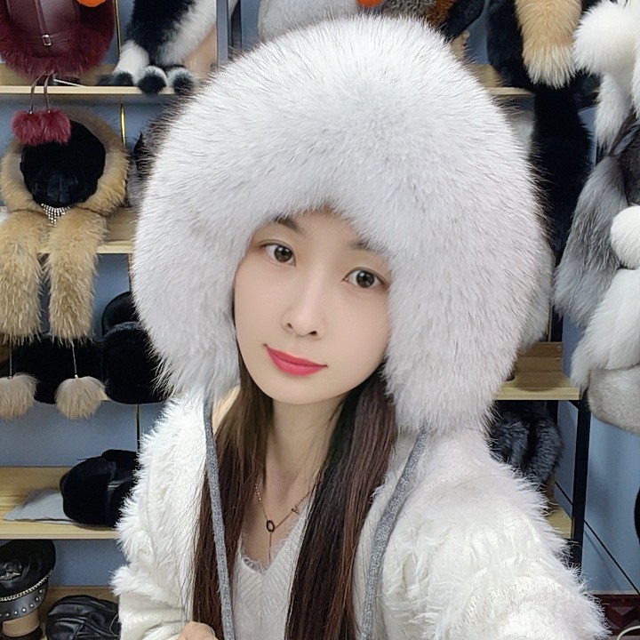 狐狸毛线帽美观大方俏皮可爱防寒保暖