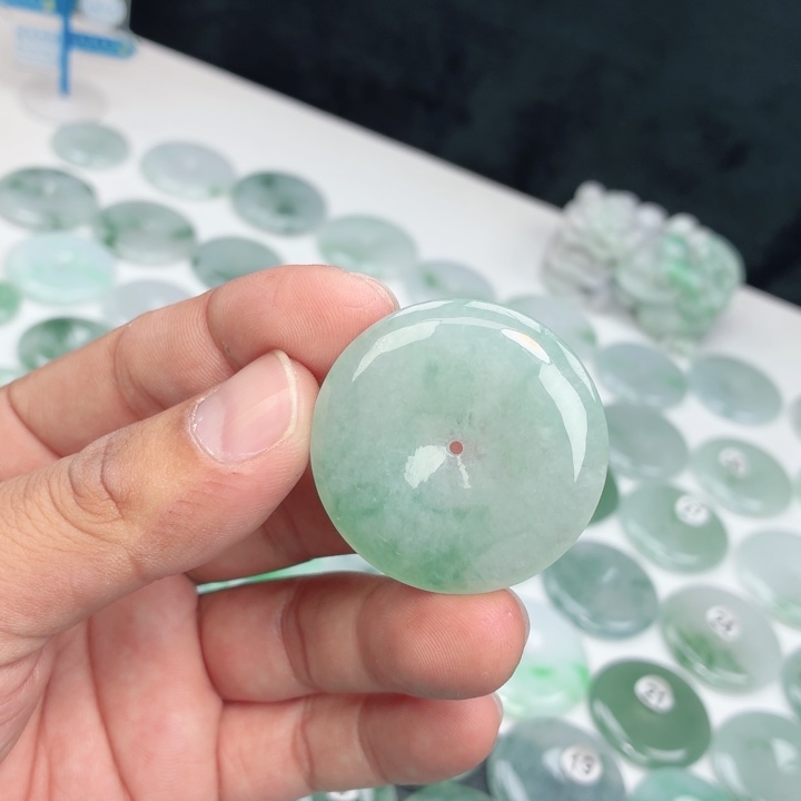 翡翠未镶嵌颈饰缅甸天然A货翡翠38.8-6.4