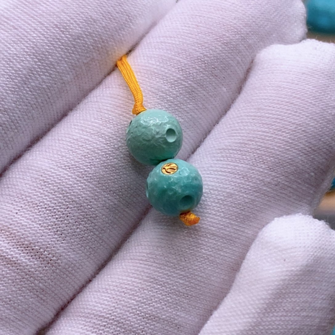 绿松石未镶嵌珠宝奇石7.3mm