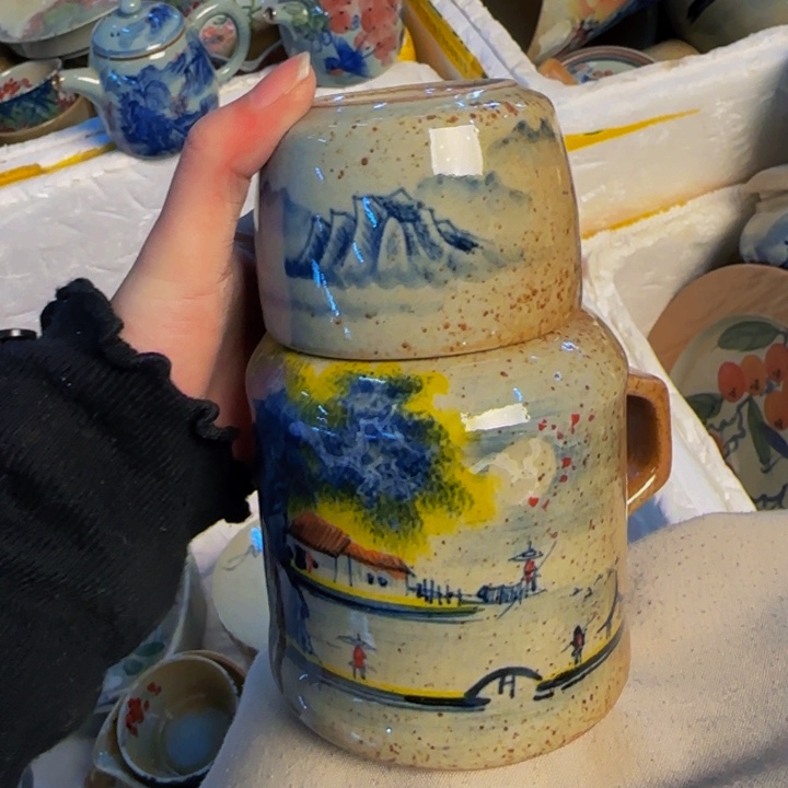 瓷片景德镇陶瓷手工手绘