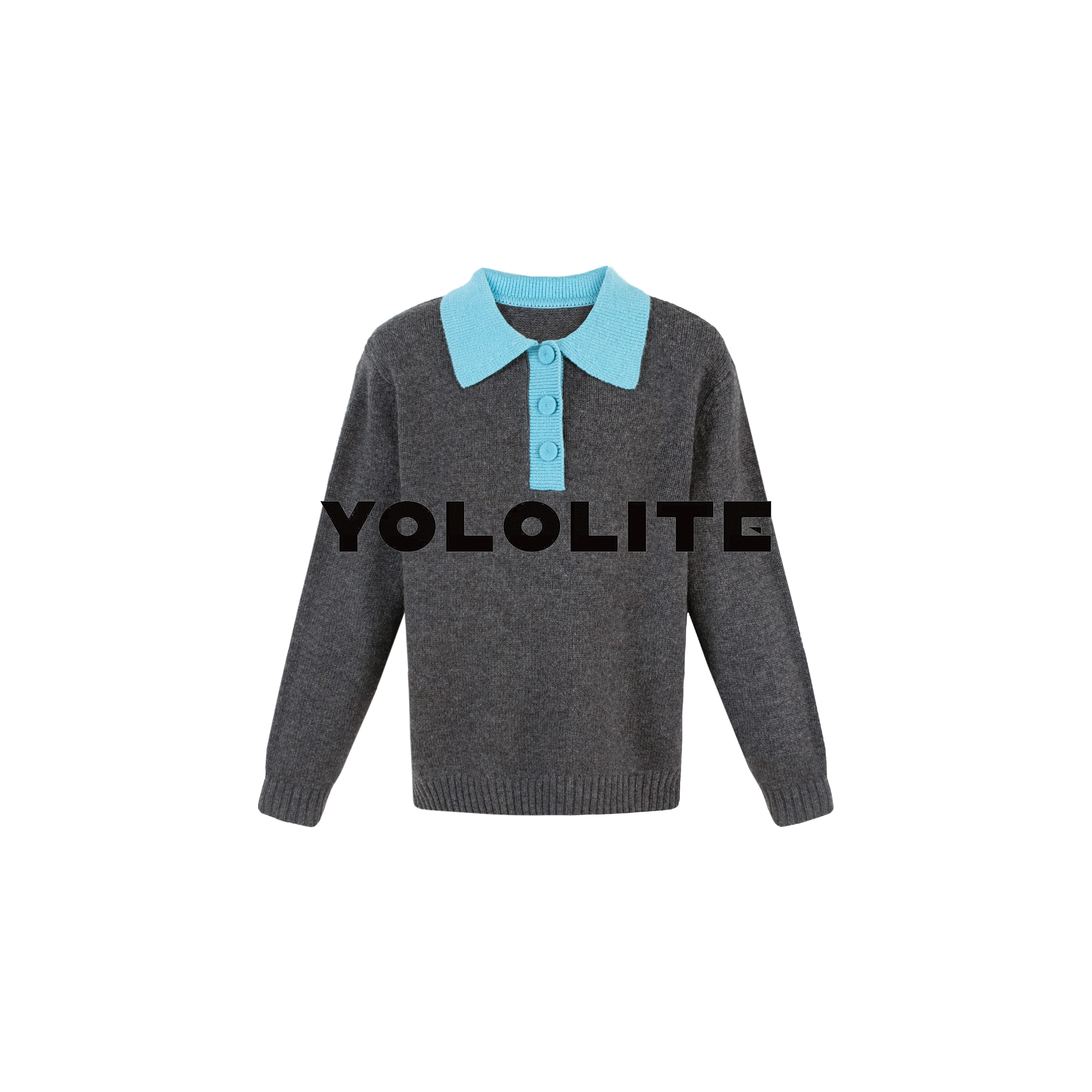 【墨兰】3724冬季新款100%绵羊毛简约休闲撞色经典设计羊毛衫C