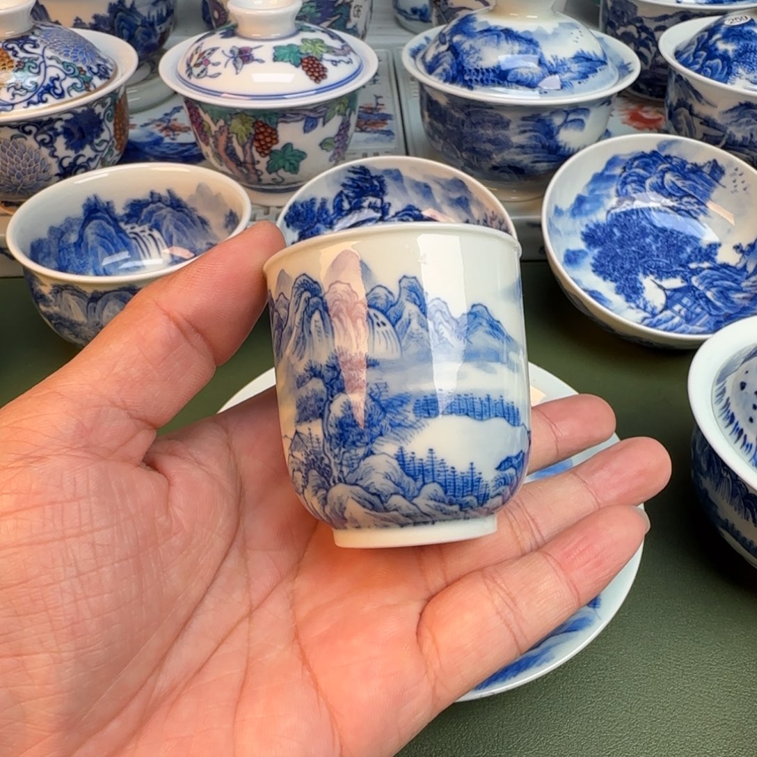 陶纯手工纯手绘茶具354