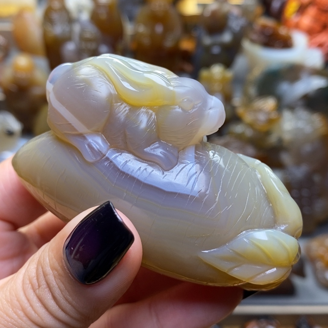 玛瑙/玉髓把件未镶嵌