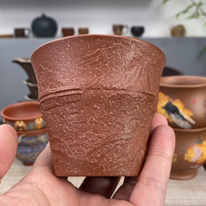 紫砂茶杯宜兴紫砂主人杯