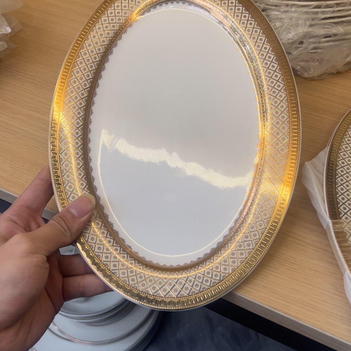 【闪购商品】瓷片12寸鱼盘一个一单福利价