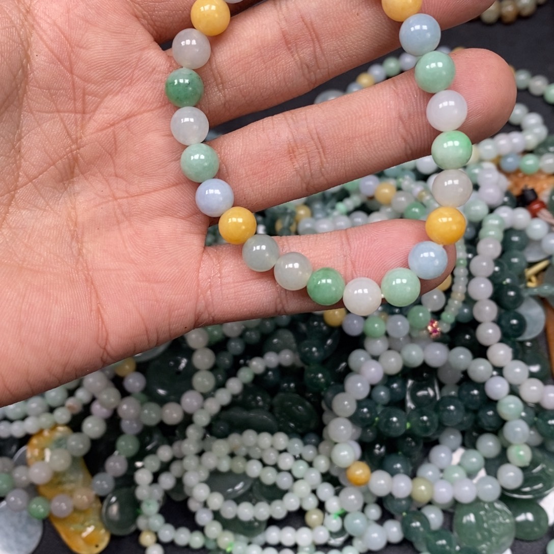 翡翠未镶嵌手链天然a货翡翠23