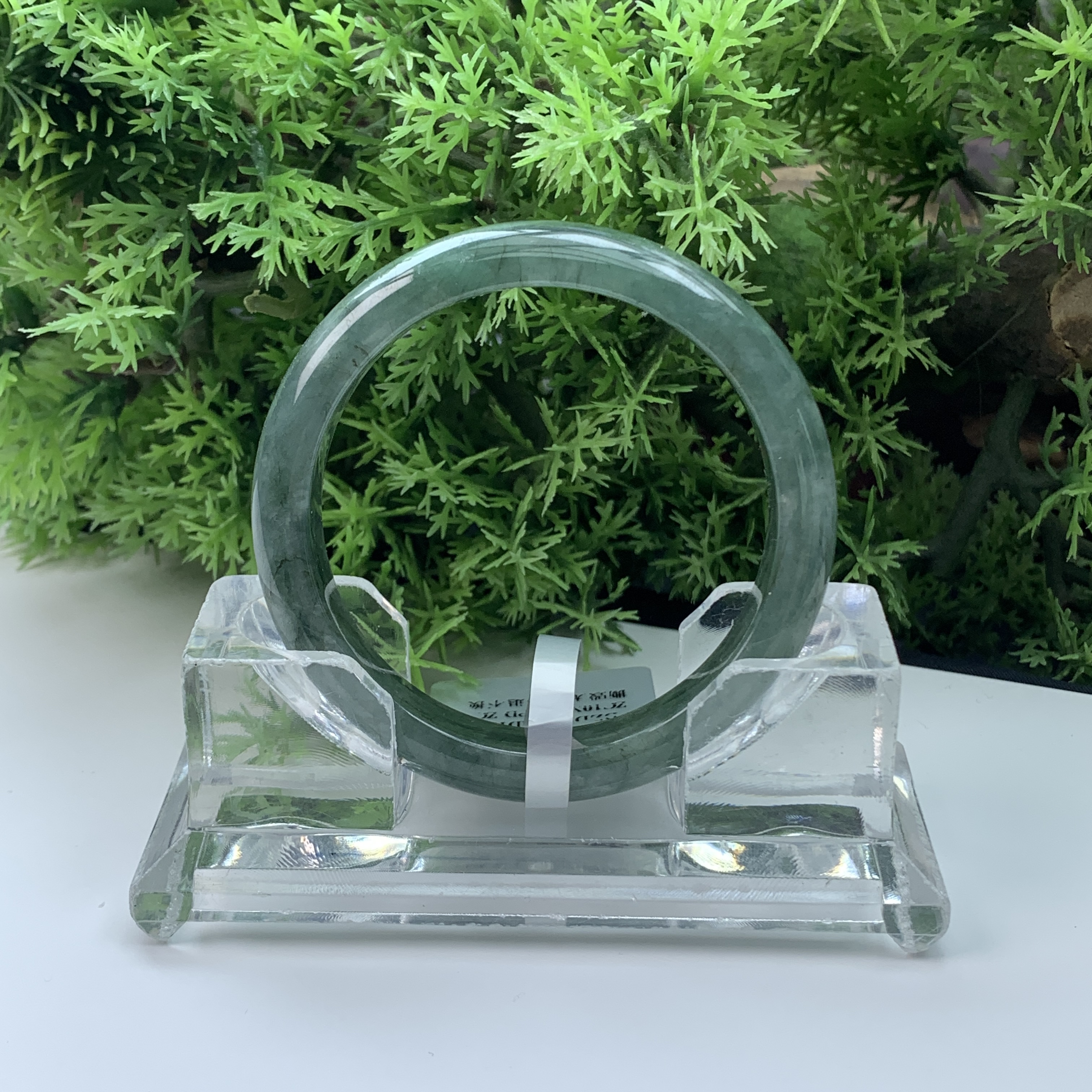 【刘思懿】天然缅甸A货翡翠手镯-G-3