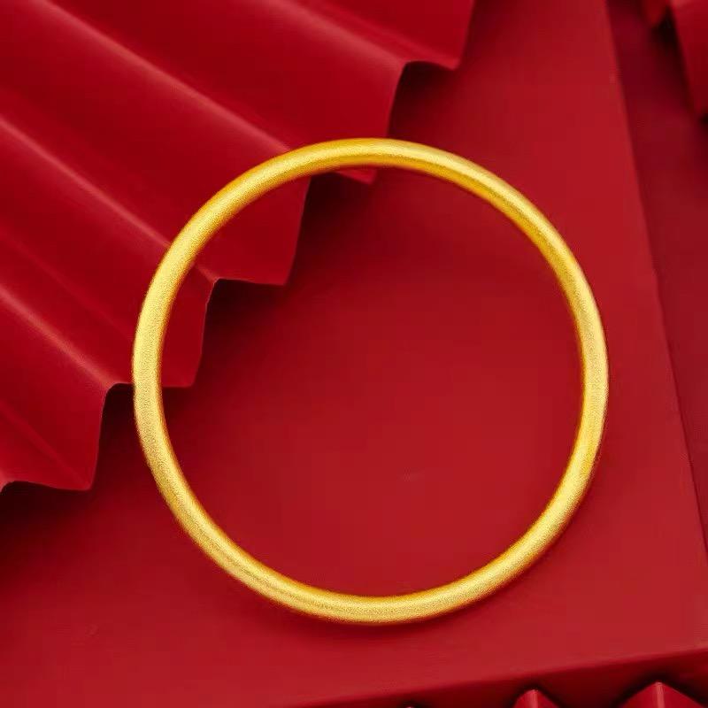 合金手镯 【古法手镯】不掉色不褪色手工精美时尚大气金色