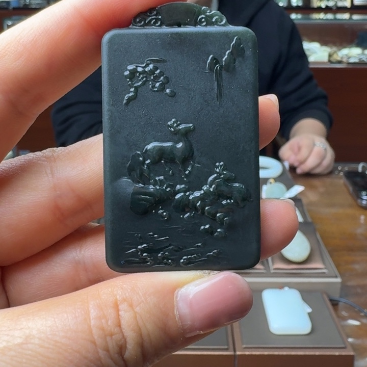 和田玉吊坠(不含链)未镶嵌