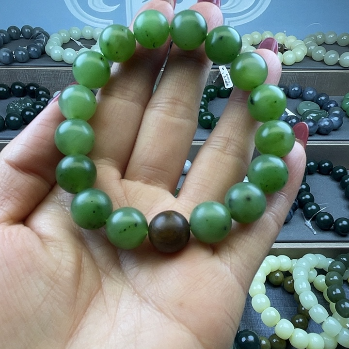 和田玉未镶嵌手链