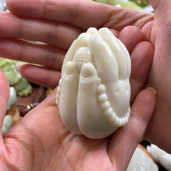 未镶嵌蛇纹石玉手把
