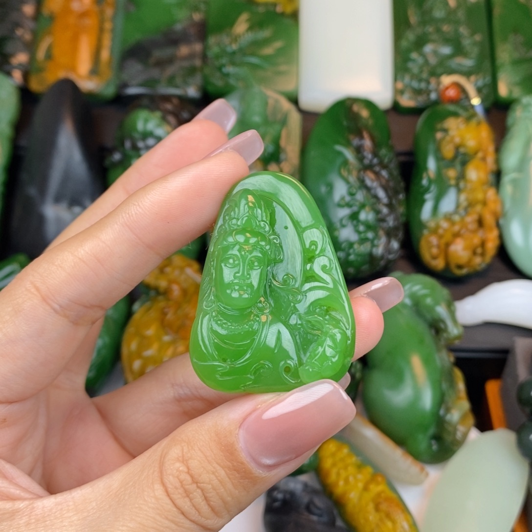 十***雪和田玉未镶嵌挂件