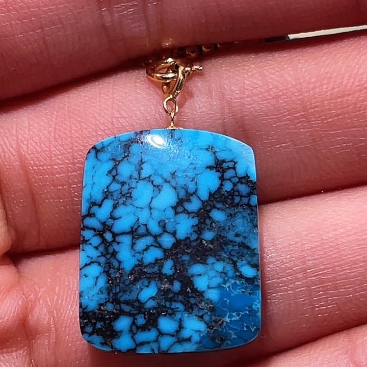 绿松石未镶嵌无事牌