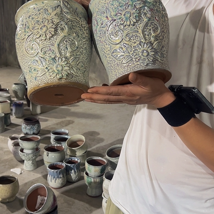 紫砂高度20厘米口18厘米