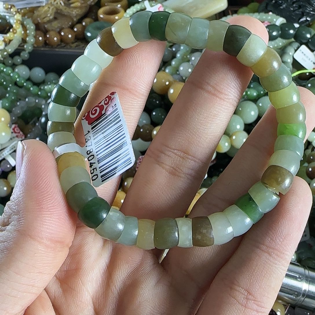 和田玉手链未镶嵌10