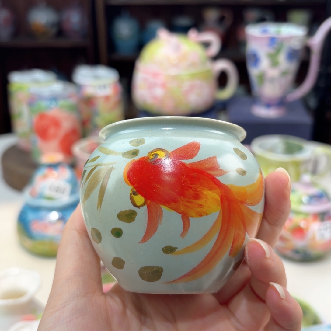 景德镇手绘高温釉下彩陶瓷茶具