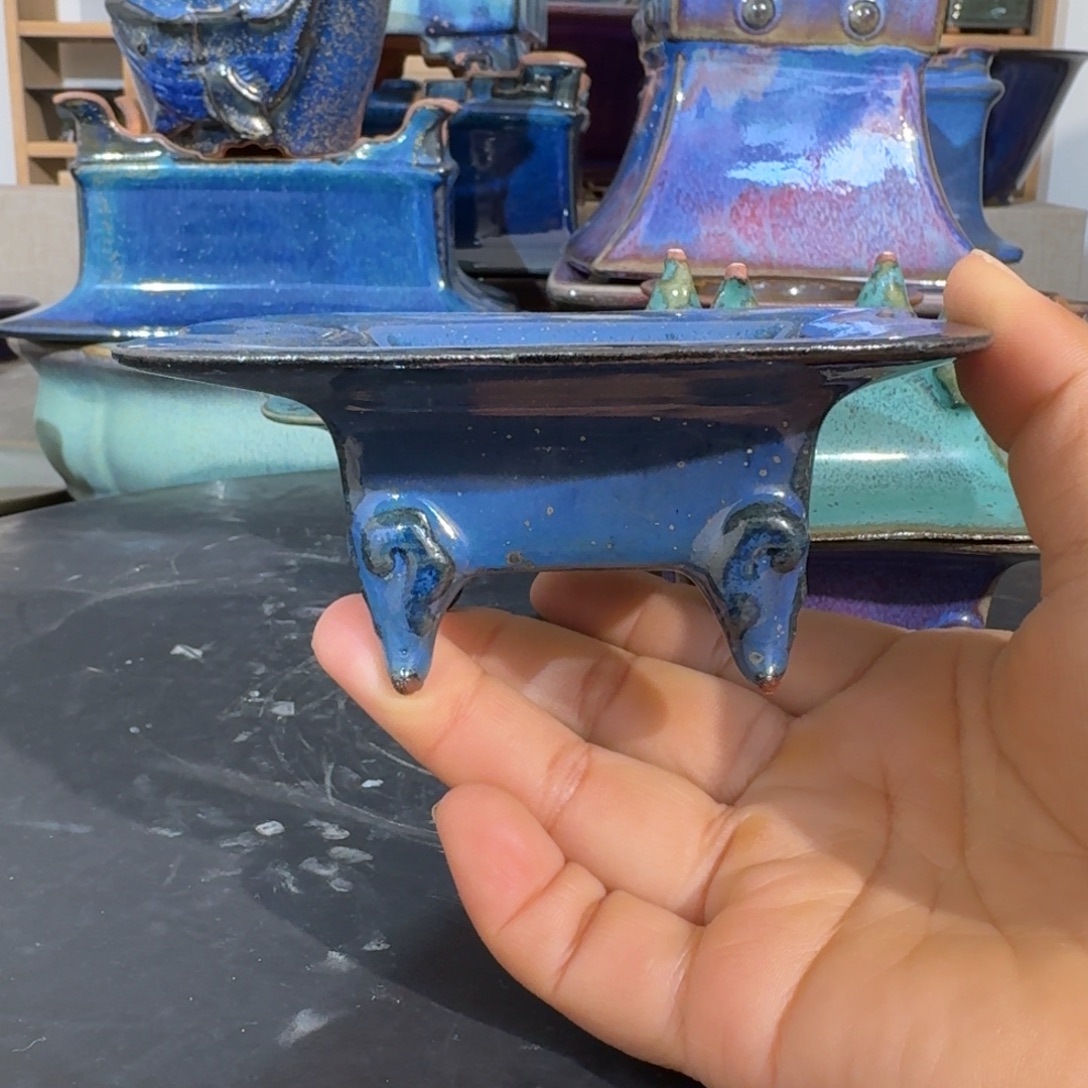 到***班陶摆件觉象钧创盆景微瑕