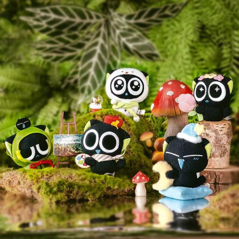 【拆盒】罗小黑四季之旅系列潮玩毛绒挂件盲盒