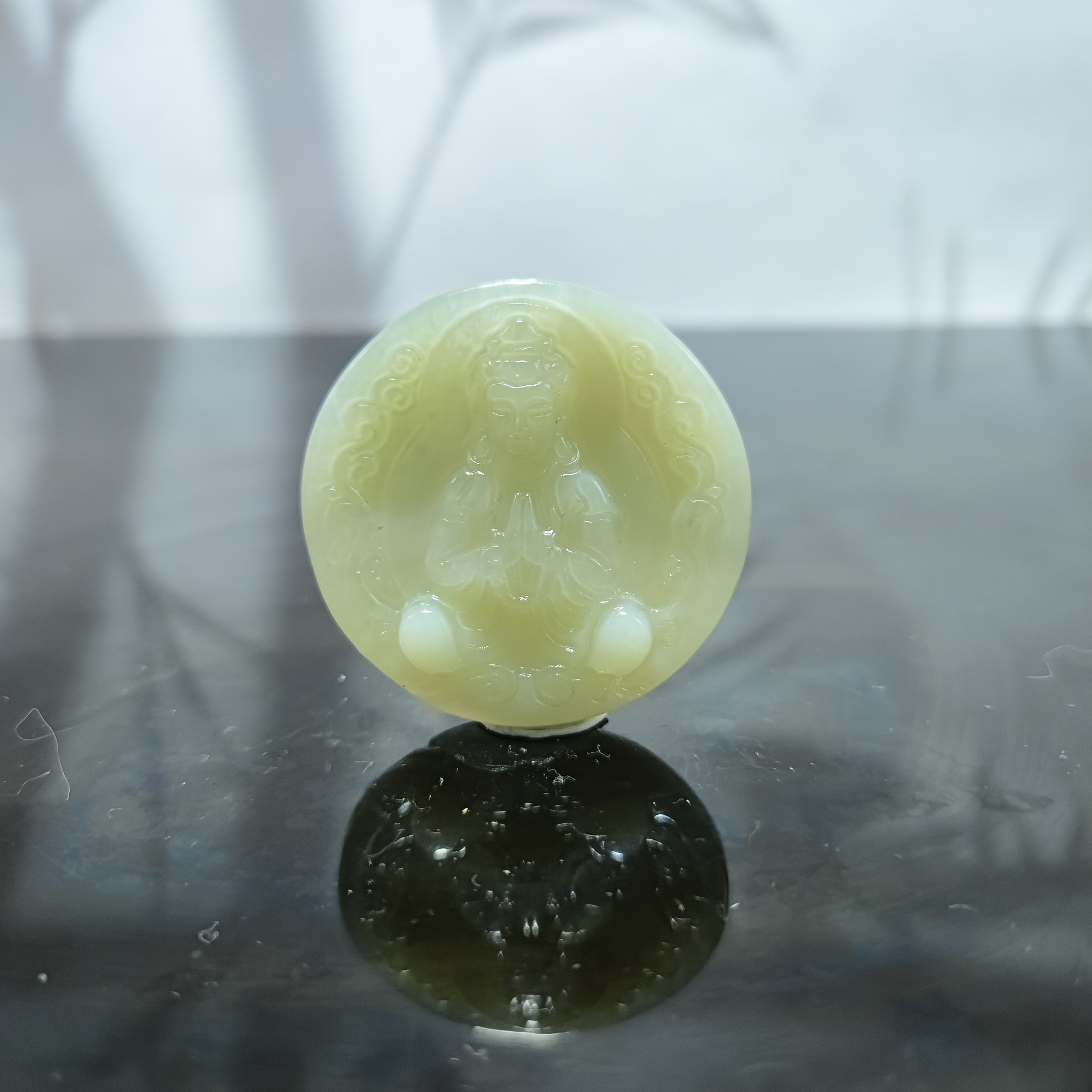 U和田玉观音吊坠0541