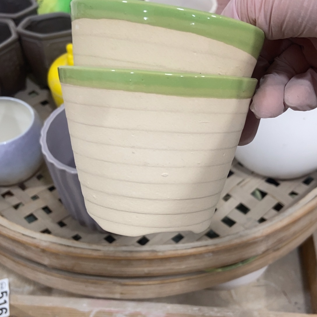 红陶高温陶瓷花盆