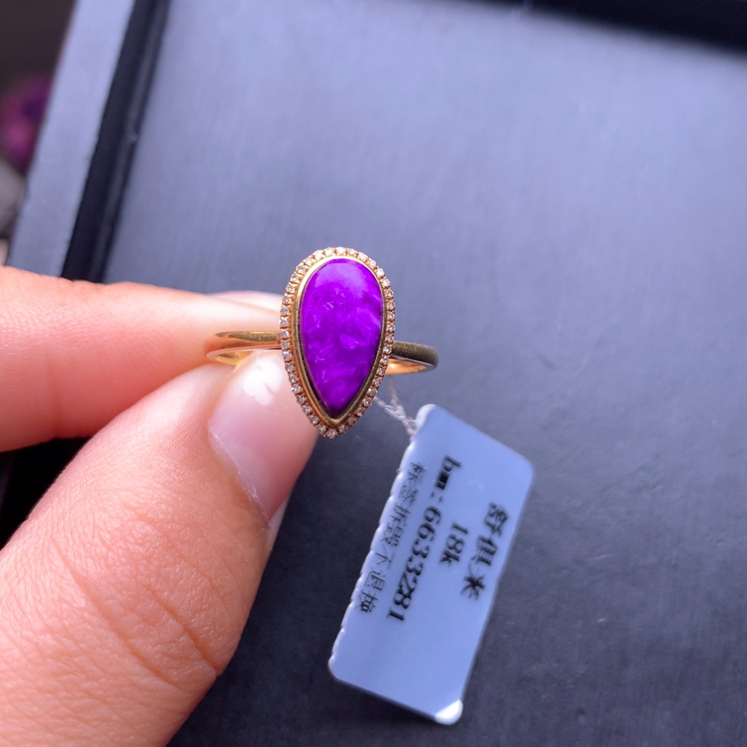 苏纪石（舒俱来）戒指18K金镶嵌