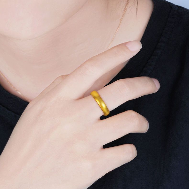 MM 时尚百搭亚光泥鳅背戒指男女同款